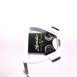 LEFTY TaylorMade Spider X Chalk/White Single Bend Putter 35 In KBS Steel Shaft