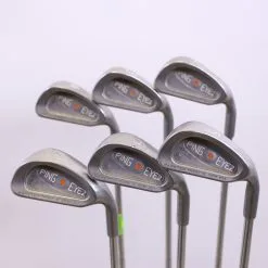 Ping Eye 2 2-7 Iron Set RH Orange Dot ZZ Lite Steel Shaft Stiff Flex