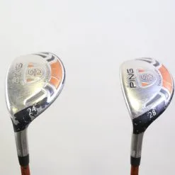 LEFTY Ping G10 4, 6 Hybrid Set TFC 129 Graphite Shafts Regular Flex